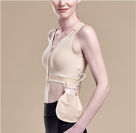 Post-surgical compression bra